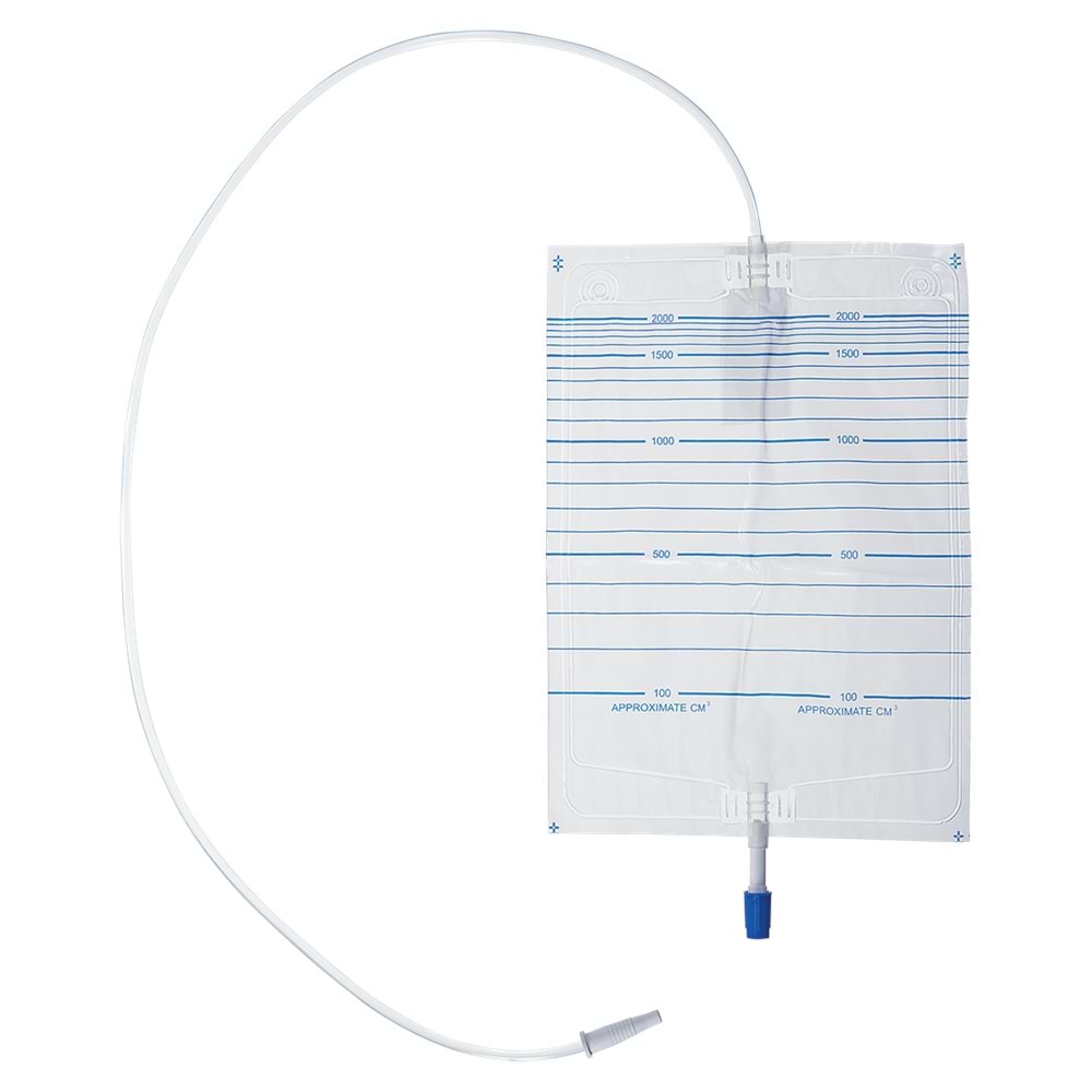 B3 İDRAR TORBASI - 2L, MUSLUKLU, 90CM, STERİL