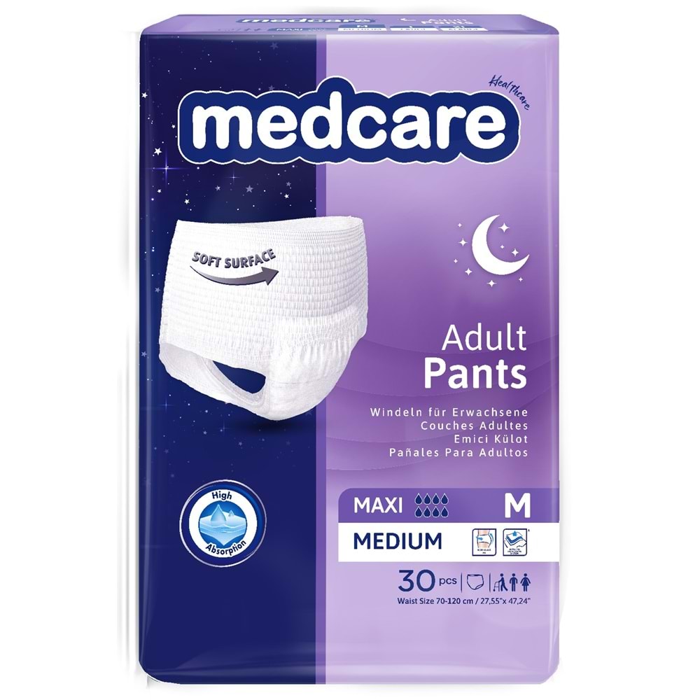 MEDCARE MAXİ EMİCİ KÜLOT MEDİUM 30 LUK