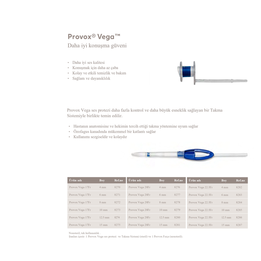 PROVOX VEGA SES PROTEZİ 22.5FR 8MM