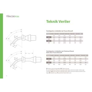 TRACOE KİDS SİLCOSOFT KAFLI YENİ DOĞAN SİLİKON TRAKEOSTOMİ KANÜLÜ NO:3.5
