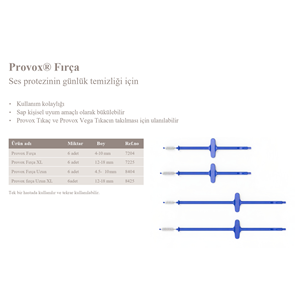 PROVOX SES PROTEZİ TEMİZLEME FIRÇASI (6'LI PAKET)