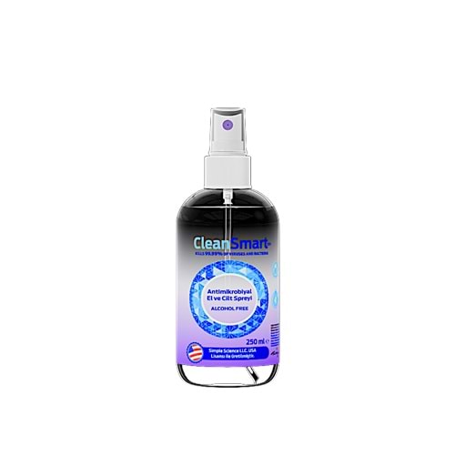 CLEAN SMART ANTİMİKROBİYAL EL VE CİLT SPREYİ 250ml