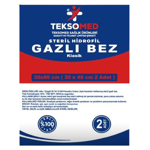 GAZLI BEZ STERİL 30 CM X 80 CM